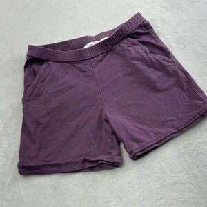 Hanna Andersson 140, 10 PLAY Purple 100% Cotton Pocket Relaxed Shorts